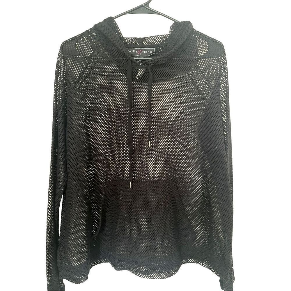 Polly & Esther Black packable popover
